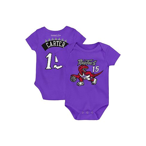 Mitchell & Ness Infant Boys and Girls Vince Carter Purple Toronto Raptors Hardwood Classics Name and Number Bodysuit