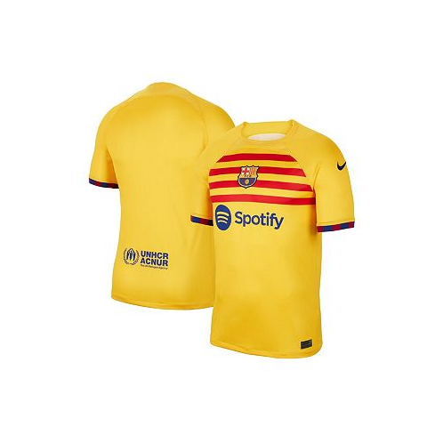Nike Mens Yellow Barcelona 2022/23 Fourth Breathe Stadium Replica Jersey