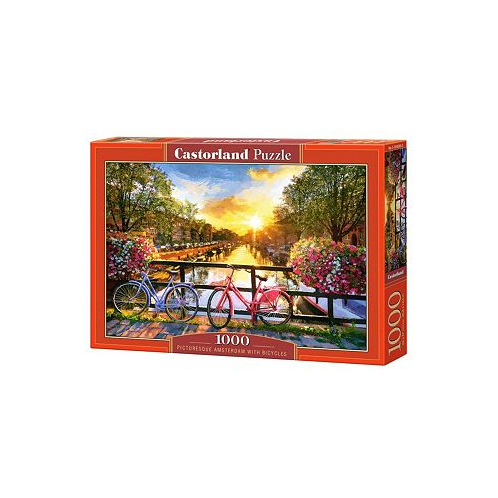 Castorland Picturesque Amsterdam with Bicycles Jigsaw Puzzle Set 1000 Piece