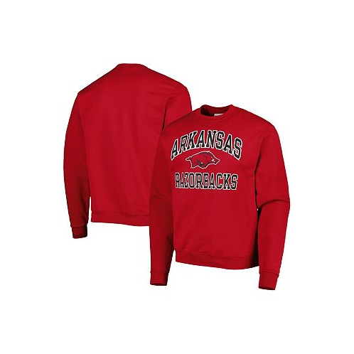 Champion Mens Cardinal Arkansas Razorbacks High Motor Pullover Sweatshirt