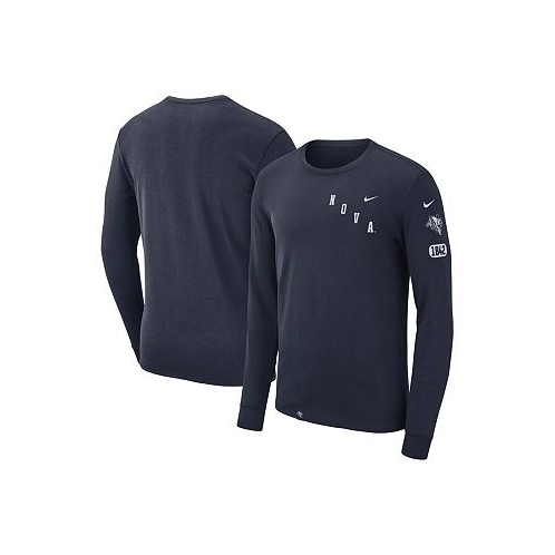 Nike Mens Navy Villanova Wildcats Repeat Logo 2-Hit Long Sleeve T-shirt