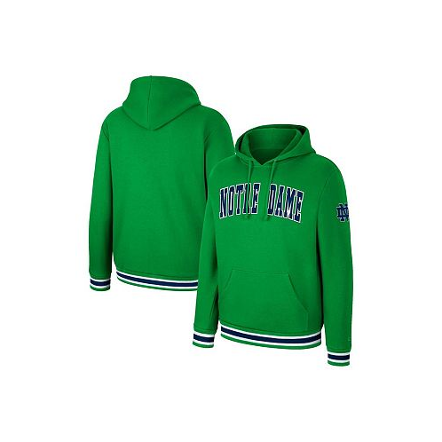Colosseum Mens Green Notre Dame Fighting Irish Varsity Arch Pullover Hoodie