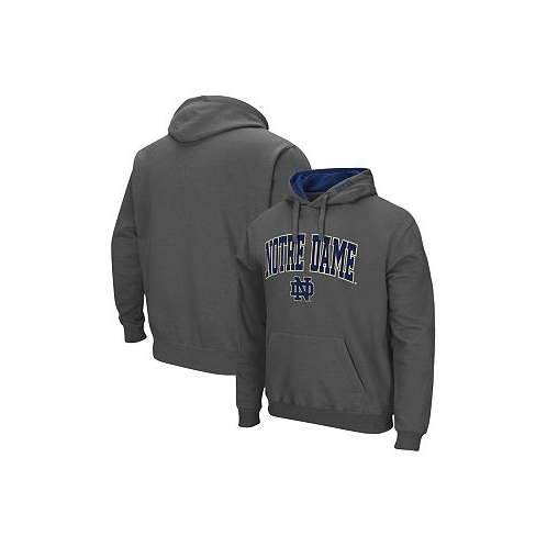 Colosseum Mens Charcoal Notre Dame Fighting Irish Arch and Logo 3.0 Pullover Hoodie