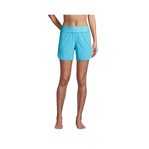 Lands End Womens 5 Quick Dry Swim Shorts with Panty