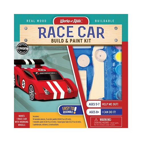 MasterPieces Puzzles Works of Ahhh... aft Set - Race Car Buildable Paint Kit