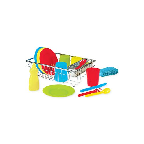 Melissa and Doug Kids Lets Play House Wash & Dry Toy Dish Set