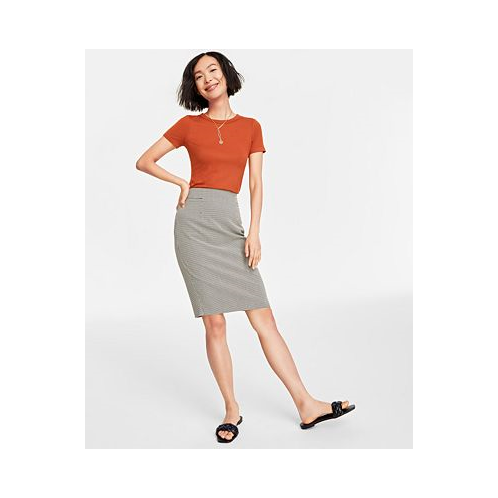 On 34th Womens Double-Weave Pencil Skirt