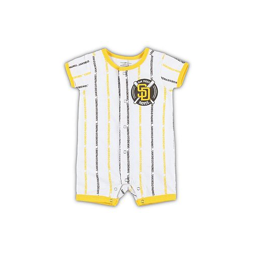 Outerstuff Newborn and Infant Boys and Girls White San Diego Padres Ball Hitter Romper