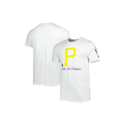 New Era Mens White Pittsburgh Pirates Historical Championship T-shirt