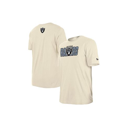 New Era Mens Cream Las Vegas Raiders 2023 NFL Draft T-shirt