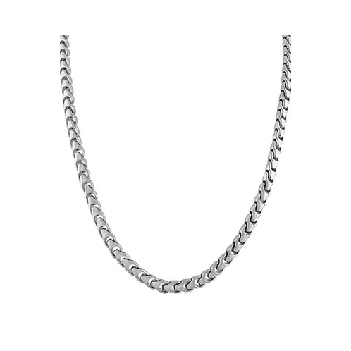 Bulova Mens Link Chain 24 Necklace in Stainless Steel