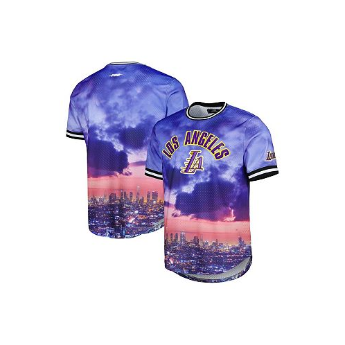 Pro Standard Mens Los Angeles Lakers Cityscape Stacked Logo T-shirt
