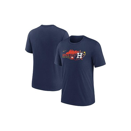 Nike Mens Navy Houston Astros City Connect Tri-Blend T-shirt