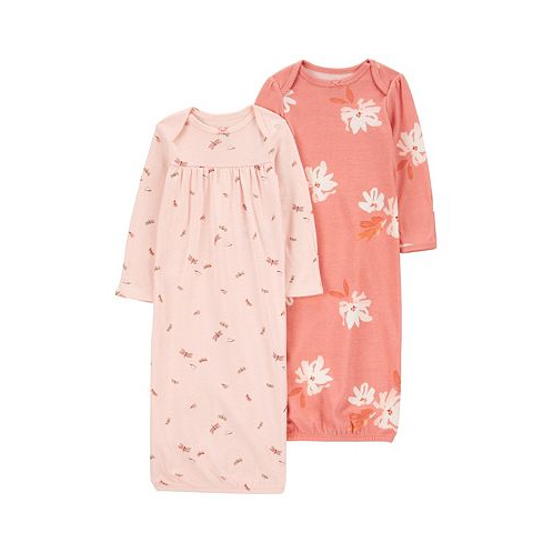 Carters Baby Girls Sleeper Gowns Pack of 2