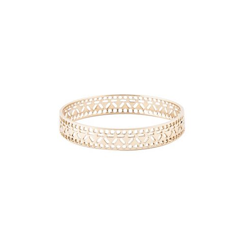 Barse Gold Tone Bronze Egyption Circle Bangle Bracelet