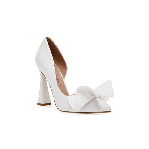 Betsey Johnson Womens Nobble Sculpted Bow Pumps