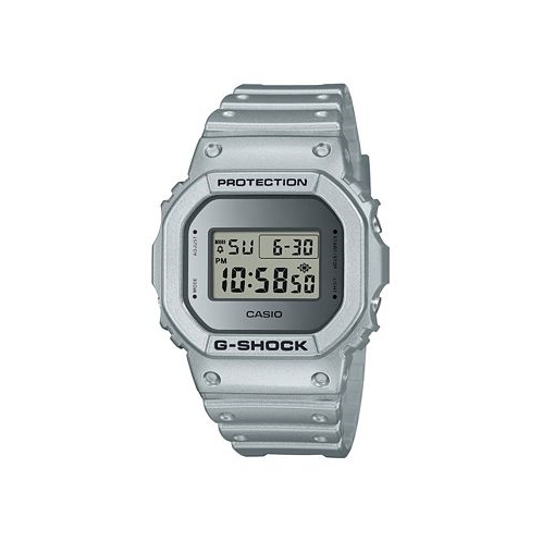 G-Shock Mens Digital Silver-Tone Resin Watch 43.8mm DW5600FF-8