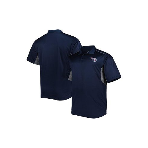 Fanatics Mens Navy Tennessee Titans Big and Tall Team Color Polo Shirt