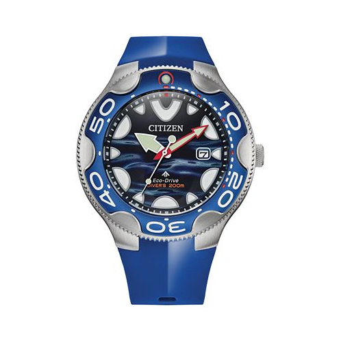 Citizen Eco-Drive Mens Promaster Orca Light Blue Strap Watch 46mm