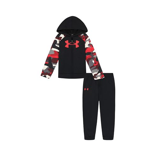 Under Armour Little Boys Neo Camo Zip-Up Hoodie and Joggers Set