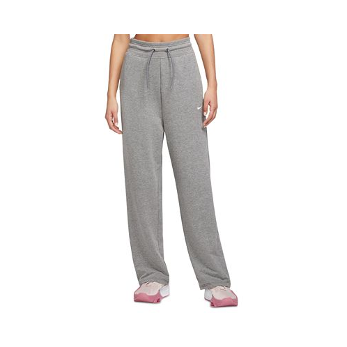 Nike Womens Dri-FIT One French Terry High-Waisted Open-Hem Sweatpants