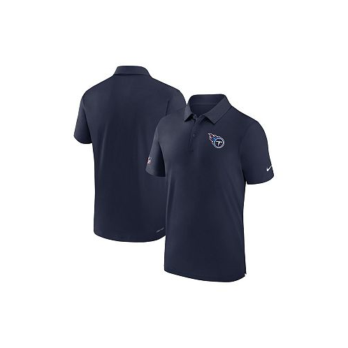 Nike Mens Navy Tennessee Titans Sideline Coaches Performance Polo Shirt
