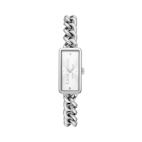 Kate spade new york Womens Rosedale Quartz Three Hand Silver-Tone Stainless Steel Watch 16mm