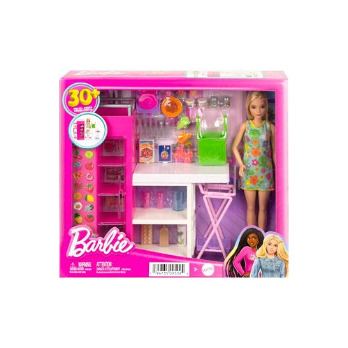 Doll and Ultimate Pantry Play Set Barbie Kitchen Add-on With 30+ Food-Themed Pieces