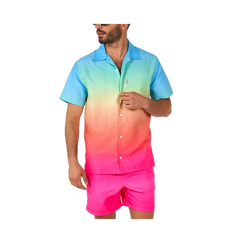 OppoSuits Mens Short-Sleeve Funky Fade Shirt & Shorts Set