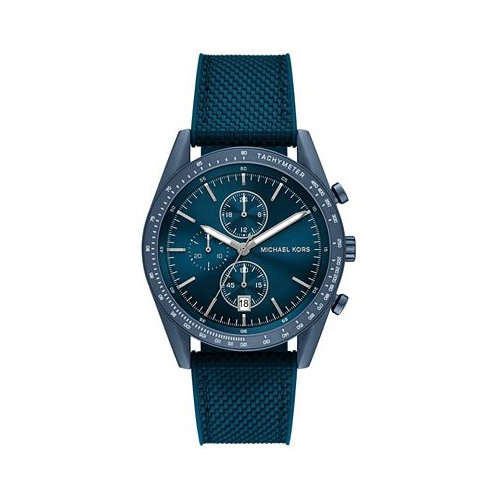 Michael Kors Mens Accelerator Chronograph Navy Nylon Watch 42mm