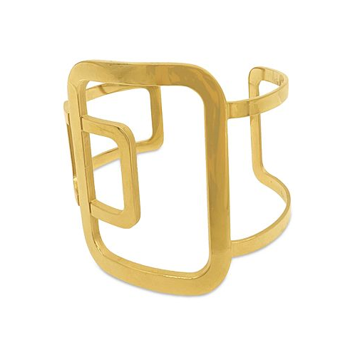 ADORNIA 14k Gold-Plated Sculptural Cuff Bracelet
