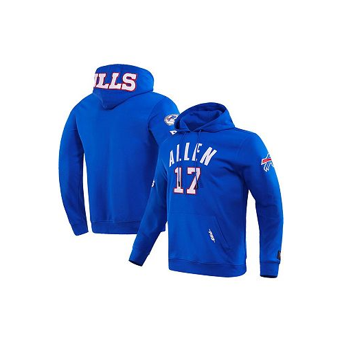 Pro Standard Mens Josh Allen Royal Buffalo Bills Player Name and Number Pullover Hoodie