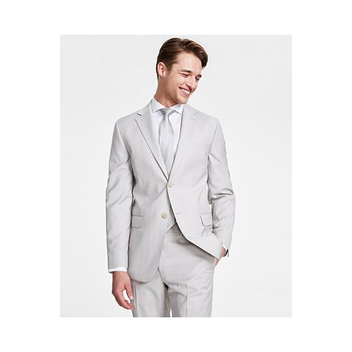 DKNY Mens Modern-Fit Natural Neat Suit Separate Jacket