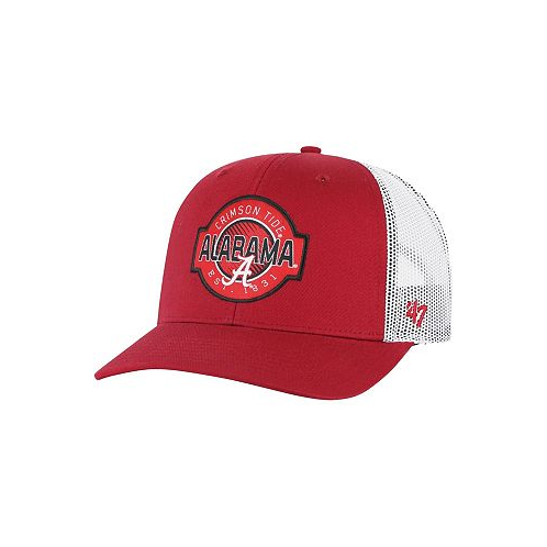 47 Brand Boys and Girls Crimson Alabama Crimson Tide Scramble Trucker Adjustable Hat