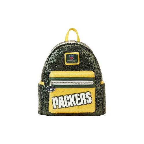 Loungefly Mens and Womens Green Bay Packers Sequin Mini Backpack