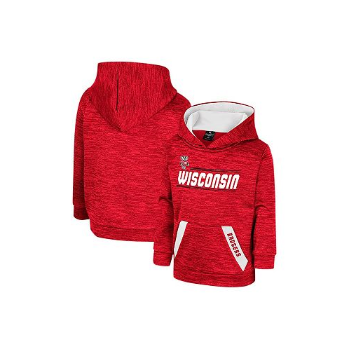 Colosseum Toddler Boys and Girls Red Wisconsin Badgers Live Hardcore Pullover Hoodie