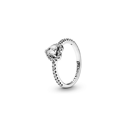 Pandora Cubic Zirconia Timeless Elevated Heart Ring