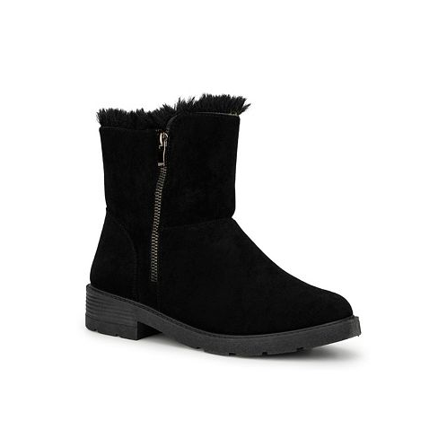 Olivia Miller Womens Rosemary Faux Fur Boot