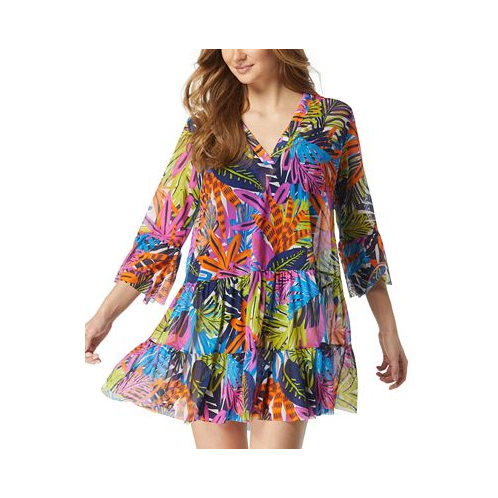 Coco Reef Womens Enchant Printed Cover-Up Dress