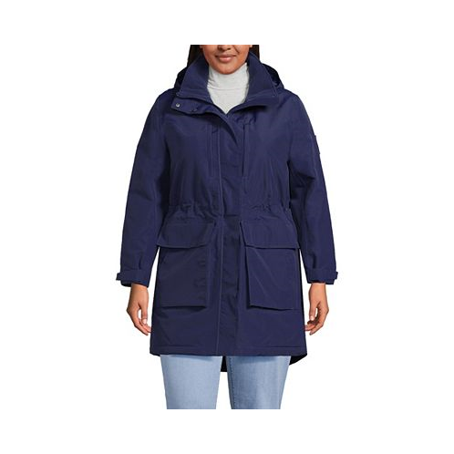 Lands End Womens Plus Size Squall Waterproof Insulated Winter Parka