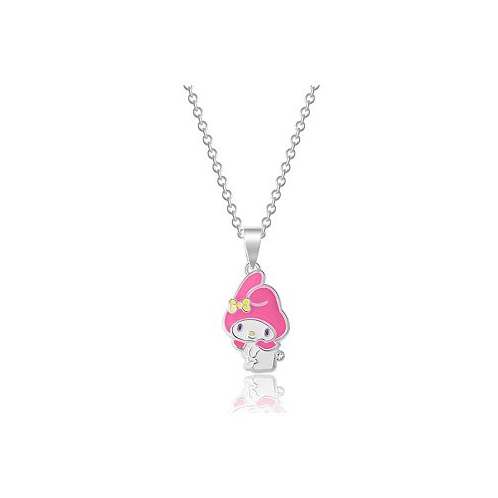 Hello Kitty Sanrio Silver Plated and Clear Crystal My Melody Pendant - 18 Chain Officially Licensed Authentic