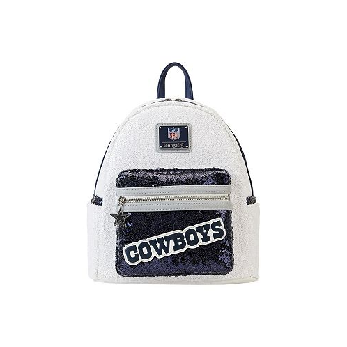 Loungefly Mens and Womens Dallas Cowboys Sequin Mini Backpack