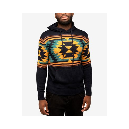 X-Ray Mens Aztec Hooded Sweater