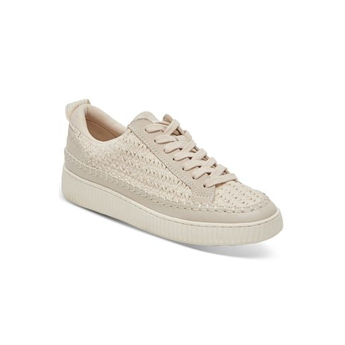Dolce Vita Womens Nicona Platform Woven Lace-Up Sneakers