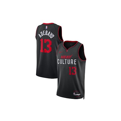 Nike Mens and Womens Bam Adebayo Black Miami Heat 2023/24 Swingman Jersey - City Edition