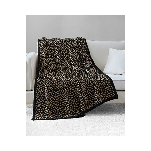 Juicy Couture Leopard Jacquard Plush Throw 50 x 70