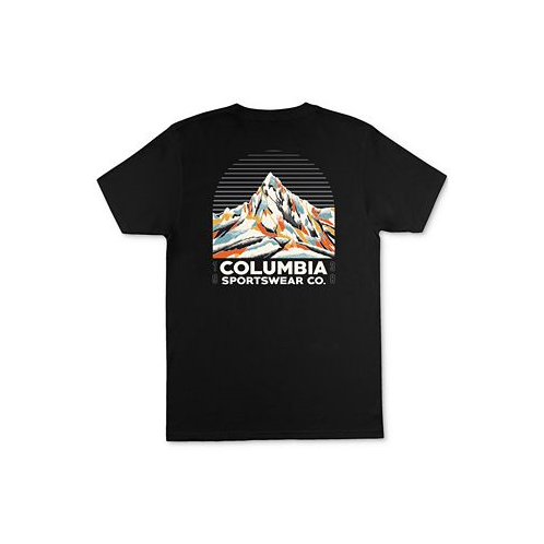 Columbia Mens Mountain Logo Graphic Short-Sleeve T-Shirt