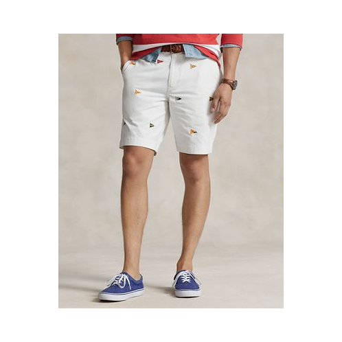 Polo Ralph Lauren Mens 9-Inch Stretch Classic Embroidered Shorts