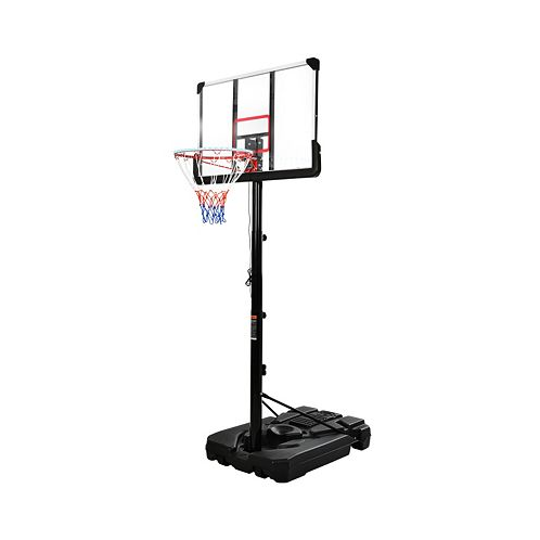 Simplie Fun Portable Basketball Hoop Basketball System 6.6-10 FT Height Adjustment For Youth Adults LED