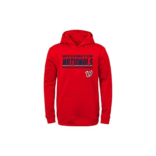 Outerstuff Big Boys Red Washington Nationals Headliner Performance Pullover Hoodie